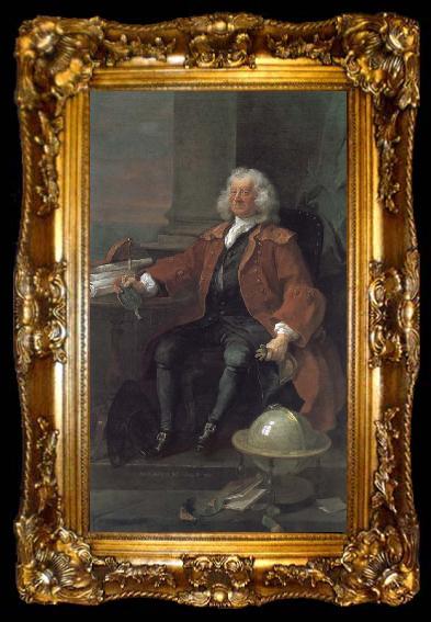 framed  William Hogarth Colum captain, ta009-2